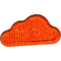 Orange Soundcloud ecstasy pill (XTC) — MDMA 167mg — Barcelona, Spain