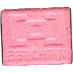 Pink Berghain ecstasy pill (XTC) — MDMA 201mg — Barcelona, Spain