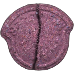 Purple Moncler ecstasy pill (XTC) — MDMA 45mg — Barcelona, Spain