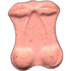 Pink Cherry ecstasy pill (XTC) — MDMA 164mg — Cádiz, Spain