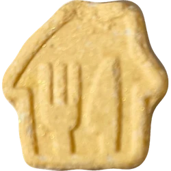 Just Eat ecstasy pill (XTC) — MDMA 130mg — Slovenia