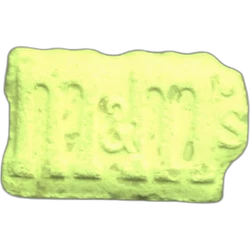 Yellow M&M's ecstasy pill (XTC) — MDMA 137mg — Barcelona, Spain