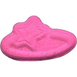 Pink Pop Smoke ecstasy pill (XTC) — MDMA 189mg — Barcelona, Spain