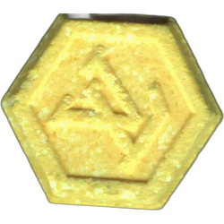 Yellow Louis Vuitton ecstasy pill (XTC) — MDMA 74mg — Barcelona, Spain
