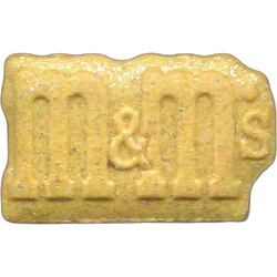 Yellow M&M's ecstasy pill (XTC) — MDMA 155mg — Madrid, Spain