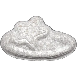 Grey Pop Smoke ecstasy pill (XTC) — MDMA 271mg — Madrid, Spain