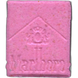 Pink Marlboro ecstasy pill (XTC) — MDMA 151mg — Madrid, Spain