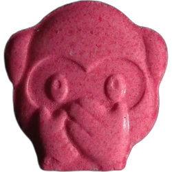 Pink Monkey ecstasy pill (XTC) — MDMA — Zürich, Switzerland