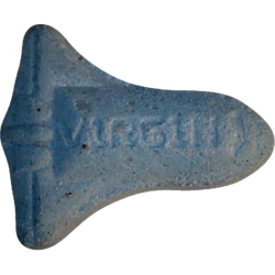 Blue Virgin ecstasy pill (XTC) — MDMA 235mg — Vienna, Austria