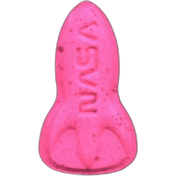 Pink NASA pill — 2C-B 9mg — Tarragona, Spain