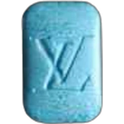 Blue Louis Vuitton ecstasy pill (XTC) — MDMA — Switzerland