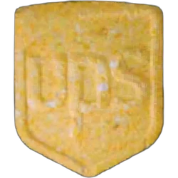 Yellow UPS ecstasy pill (XTC) — MDMA 117mg — Innsbruck, Austria