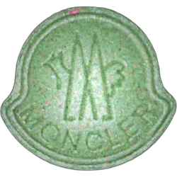 Green NL ecstasy pill (XTC) — MDMA 260mg — Innsbruck, Austria