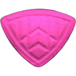 Pink Maybach ecstasy pill (XTC) — MDMA 146mg — Barcelona, Spain