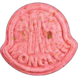 Pink Moncler ecstasy pill (XTC) — MDMA; Unknown — Switzerland