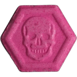 Pink Philipp Plein ecstasy pill (XTC) — MDMA — Bern, Switzerland