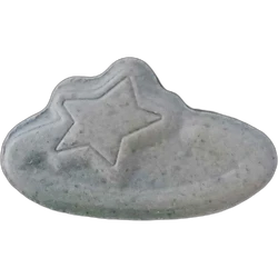 Blue Pop Smoke ecstasy pill (XTC) — MDMA 169mg — Málaga, Spain