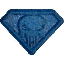 Blue Punisher ecstasy pill (XTC) — MDMA 212mg — Vienna, Austria