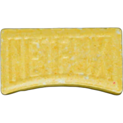 Yellow Netflix ecstasy pill (XTC) — MDMA 110mg; 4-MMC 26mg — Berlin, Germany