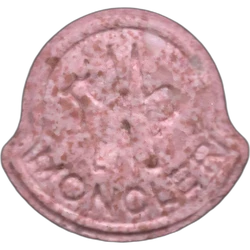 Pink Moncler ecstasy pill (XTC) — MDMA 161mg — Barcelona, Spain