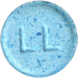 Blue LL pill — 5-MeO-MiPT 5mg — Madrid, Spain