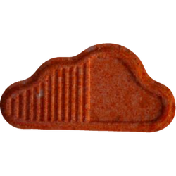 Orange Soundcloud ecstasy pill (XTC) — MDMA 141mg — Vienna, Austria