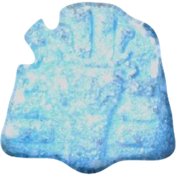 Blue Pharaoh ecstasy pill (XTC) — MDMA 124mg — Vienna, Austria