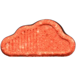 Orange Soundcloud ecstasy pill (XTC) — MDMA 158mg — Barcelona, Spain