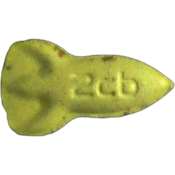Yellow Crystals pill — 2C-B 27mg — Lucerne, Switzerland