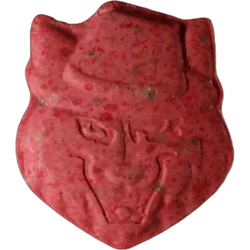 Red Trump ecstasy pill (XTC) — MDMA 189mg — Zürich, Switzerland