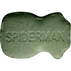 Green Spiderman ecstasy pill (XTC) — MDMA 179mg — Vienna, Austria