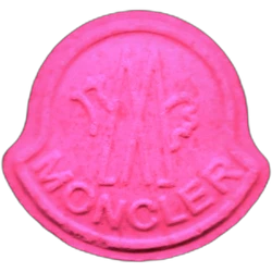 Pink Moncler ecstasy pill (XTC) — MDMA 177mg — Barcelona, Spain