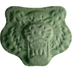 Green Kenzo ecstasy pill (XTC) — MDMA 178mg — Vienna, Austria