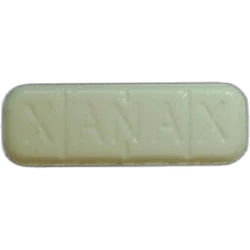 White Xanax pill — Alprazolam — Graz, Austria