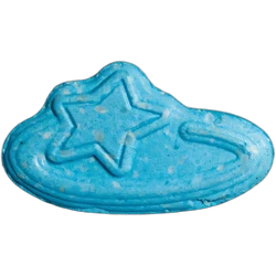 Blue Pop Smoke ecstasy pill (XTC) — MDMA 160mg — Marseille, France