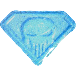 Blue Punisher ecstasy pill (XTC) — MDMA 158mg — Vienna, Austria