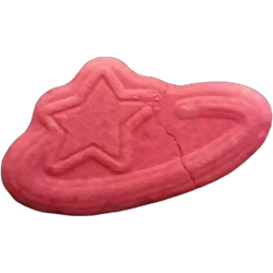 Pink Pop Smoke ecstasy pill (XTC) — MDMA 252mg — Málaga, Spain