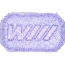 Purple NL ecstasy pill (XTC) — MDMA 123mg — Innsbruck, Austria