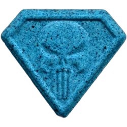 Pill Punisher — MDMA 126mg; Synthesis impurity — Barcelona, Spain