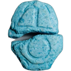 Blue Squid Game ecstasy pill (XTC) — MDMA 205mg — Marseille, France