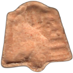 Orange Pharaoh ecstasy pill (XTC) — MDMA 208mg; Caffeine 39mg — Barcelona, Spain