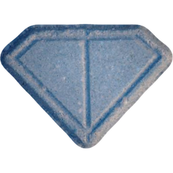 Blue Punisher ecstasy pill (XTC) — MDMA 14mg; Caffeine 130mg — Vienna, Austria