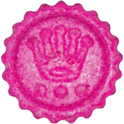 Pink Rolex ecstasy pill (XTC) — MDMA 168mg — Innsbruck, Austria