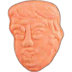 Pink Trump ecstasy pill (XTC) — MDMA; 4-CMC — Switzerland