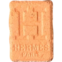 Orange Hermes ecstasy pill (XTC) — MDMA 157mg — Slovenia