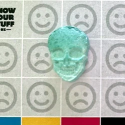 Blue Skull ecstasy pill (XTC) — MDMA x2-2.5 — New Zealand