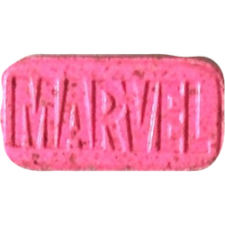 Pink Marvel She Hulk ecstasy pill (XTC) — MDMA 166mg — Slovenia