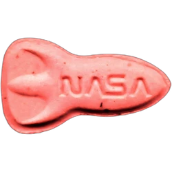 Pill NASA — Caffeine 1mg; 2C-B 5mg — Barcelona, Spain