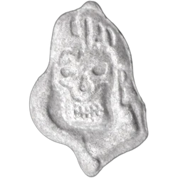 Grey Grim Reaper ecstasy pill (XTC) — MDMA 275mg — Madrid, Spain