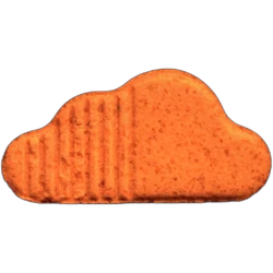 Orange Soundcloud ecstasy pill (XTC) — MDMA 157mg — Barcelona, Spain